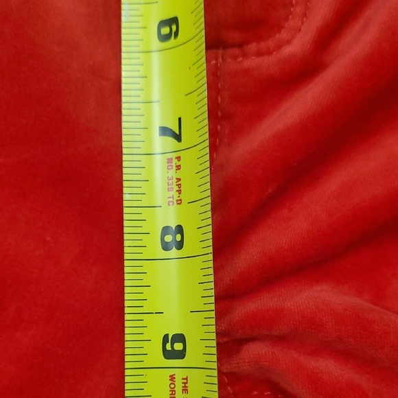 Nwot Jones New York Bold Red Velvet Feel Jeans - Picture 7 of 12